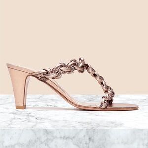 Vintage Bruno Magli Metallic Leather Sandals